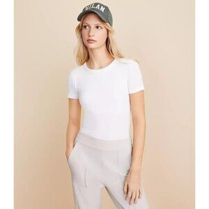 Ann Taylor LOFT Lou & Grey Ribbed Bra Tee Top M